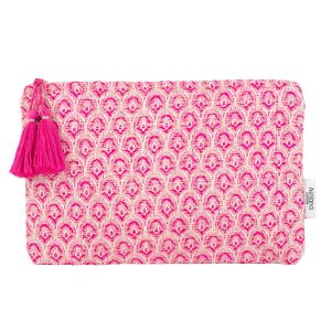 Pink and Silver Miami Pouch