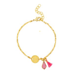 Valentina Pink Jade Bracelet
