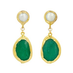 Zenebe Green Earrings