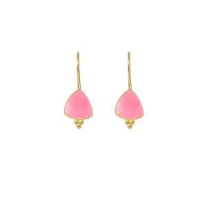 Lola Earrings Pink Jade 