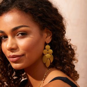 Ashiana Gold Statement Earrings