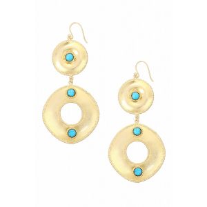 Ocean Whirlpool Earrings in Turquoise
