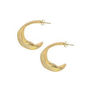Leona Gold Hoop Earrings 