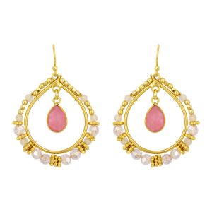 Pink Coralie Earrings 