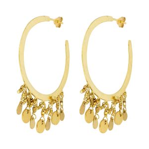 Venus Hoop Earrings Gold