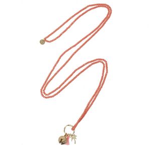 Summer Cocktail Necklace Coral