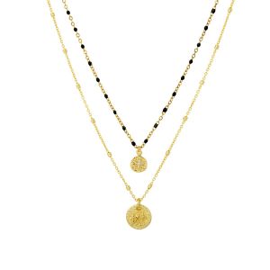 Stella Black and Gold Necklace