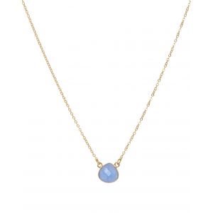 Cosmos Mini Gemstone Necklace Blue Jade