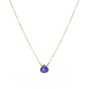 Denin Blue Chalcedony Gemstone Necklace