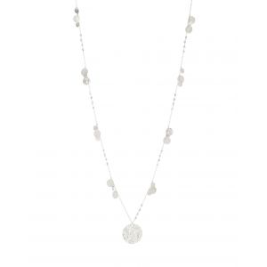 Boho Silver Pendant Necklace