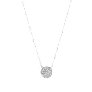 Spell Coin Necklace Silver