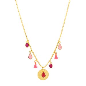 Valentina Pink Charm Necklace 